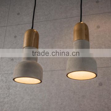 customized special wooden antique lamp cement pendant lamp