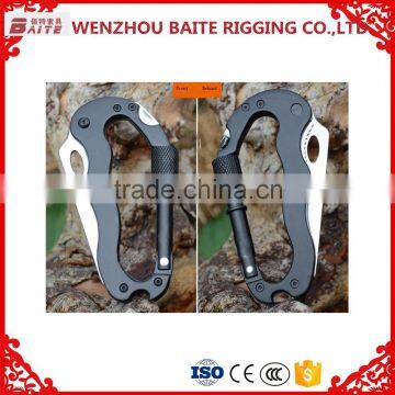 high quality Multi-fonction aluminum hook with knife