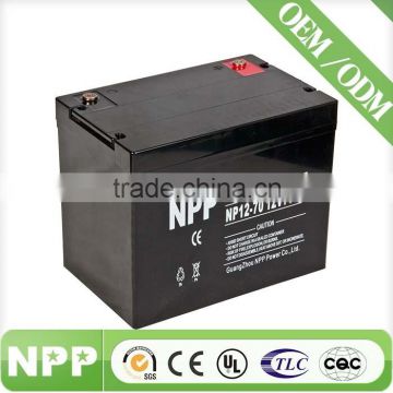 12v70ah deep cycle battery rechargeable for ups