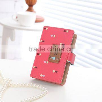 2016 Cute Korea PU Credit Card Holder With PP Pages photo-2