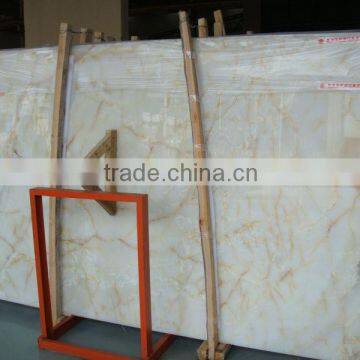 Best quality pure white onyx marble tile slab