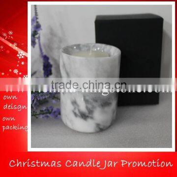 Hotel decorative white marble candle holders