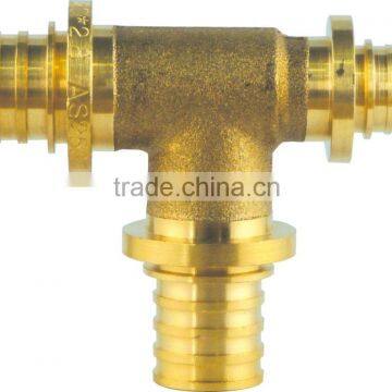 PEX brass fiting/sliding fittings (reducing tee)