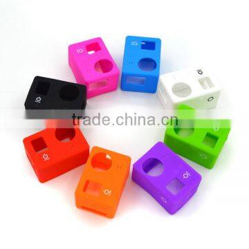 Silicone Case for the Camera Mainbody of GoPro Hero3+/3, Cover the one with LCD. Color: Black, Blue, Green, White, Rose GP166