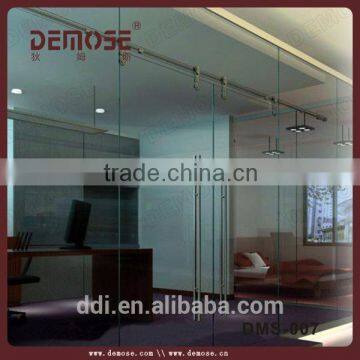 3 Panel Triple Sliding Frameless Glass Door For Exterior Balcony (DMS-005)