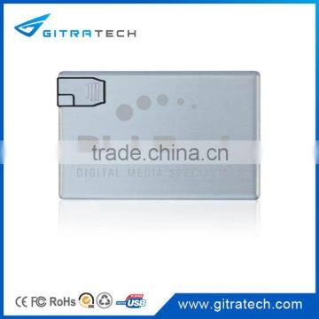 Metal 4GB Business Card USB Flash Drive photo-2