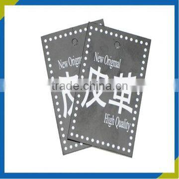 Custom paper material hang tag factory price garment label supplier