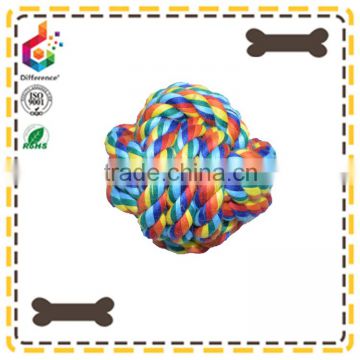 dog ball handmade woven cotton string ball colored pompons