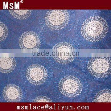 2015 new design sky blue sequin mesh fabric for sale