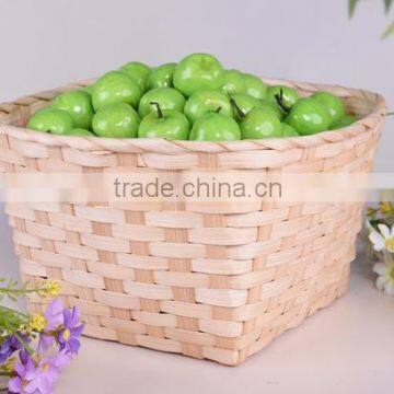 Speciallty provite handmade knit natural bamboo basket for fruit or sundries