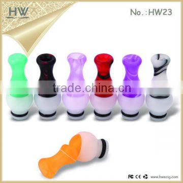 Hongwei acrylic/aluminum drip tip/510 flat drip tip