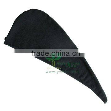 Black color dry hair wrap for hair drying
