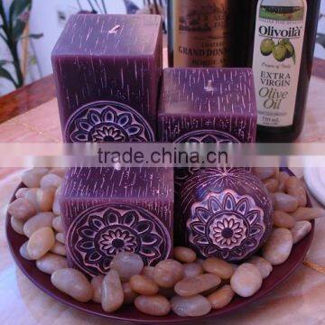 Pillar Candles Church Pillar Candle Carved Candles photo-2