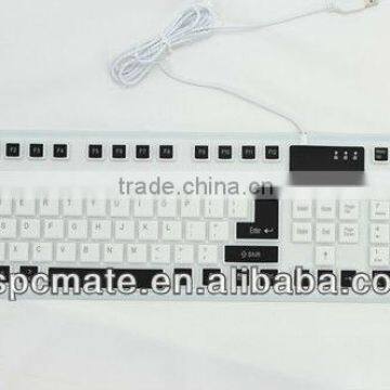 84 Keys Super Silent and Thin Optical Keyboard