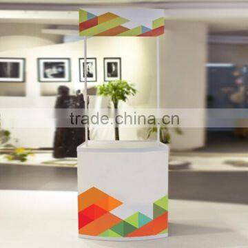 Pvc+ABS material display table portable exhibition table