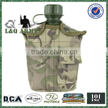 Military US Style Plastic Water Bottle with Cover