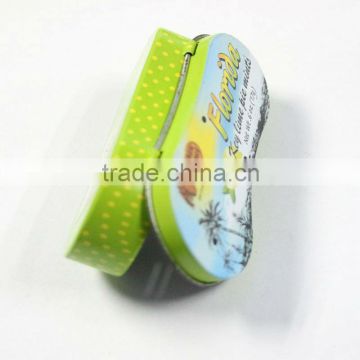 Global epidemic shoes shape tin candy box