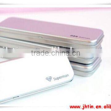 metal tin pencil box, plain tin boxes, small metal tin boxes