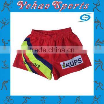 OEM service custom sublimation rugby shorts for men