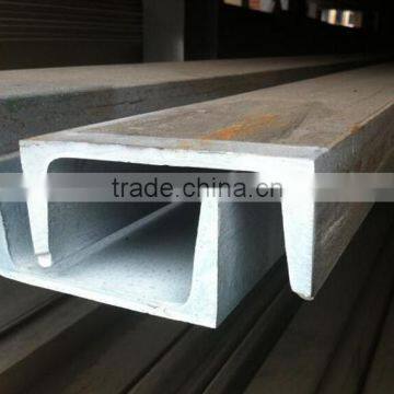 Hot rolled u channel steel sizes