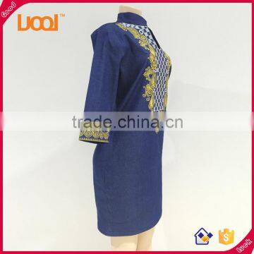 Fashion Embroidery Design Women Denim Dresses photo-2