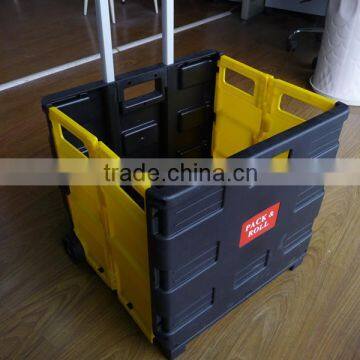 PP Plastic Folding Shopping Carts,shopping Trolley Cart photo-4
