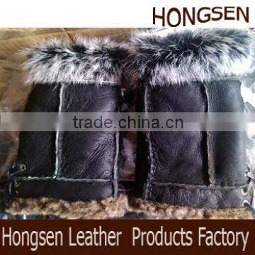 HS2065 fingerless leather gloves