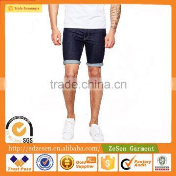 Men Denim Shorts In Extreme Super Skinny In Indigo Wholesale Cheap Price