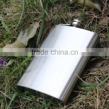 high quality 8oz Stainless Steel Hip Flask with laser engraving logo