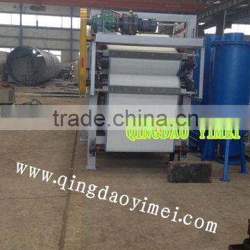 Sludge dewatering belt press for environmental protect