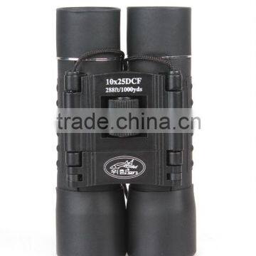 compact binoculars rubber covered 10x25