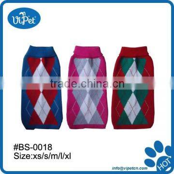 Rhombus dog worm sweater