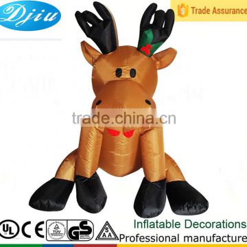 DJ-147 2015 hot white 8ft Airblown inflatable deer christmas moose decoration outdoor