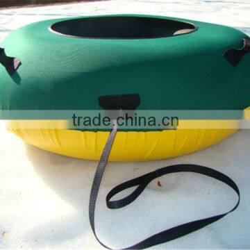 cover with fabric pvc inflatable giant towable snow tube or water slide for adult