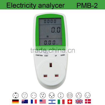 Digital Energy Watt Meter Socket with Electricity Meter UK Plug