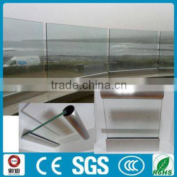 Modern Exterior Frameless Tempered Glass Balcony Railing Designs photo-6