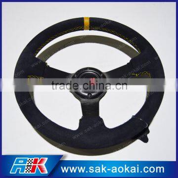 310mm Steering Wheel Suede Black