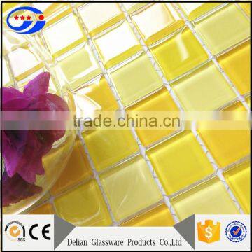 yellow white glass mosaic