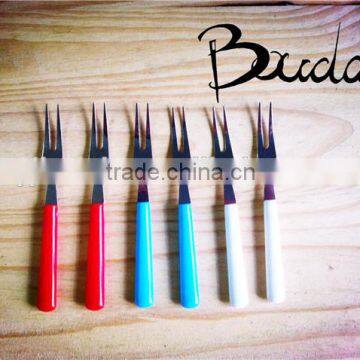 Mini Hot Sale Cheap Price Stainless Steel Food Fork/ Fruit Fork BD-B9338 photo-2