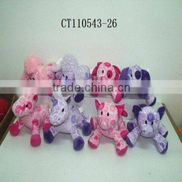 Pink And Purple Animal Shaped Soft Baby Toy