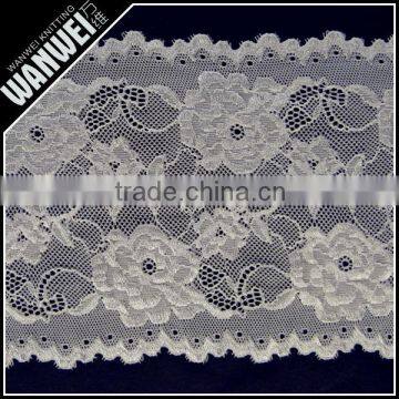Lace Guipure Eyelash Fabrics Yarn Knitting Printed 100% Nylon Lace Fabric for Dresses Trim Skirts Garments Design 5918 photo-2