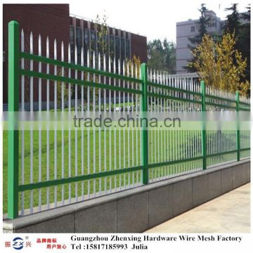 Guangzhou supplier wholesale spear top wrought iron fence ZX-XGHL09