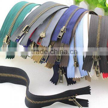 3#4$5# Bronze Closed End Zipper,cloth Accessories Zipper,zipper for Bag