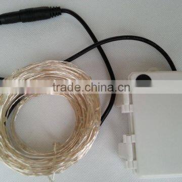 Waterproof Timer 10M 100 Leds Silver Copper Wire String Lights Outdoor Christmas Lighting photo-6