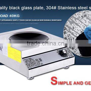 Embedded Single Wok 220V 5000W Stainless Steel Electric Induction Stove Button Control With Five Grade photo-6