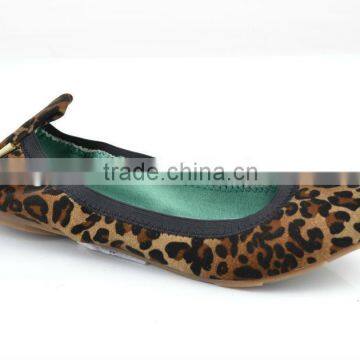 New ballerina shoes leopard women flat shoes