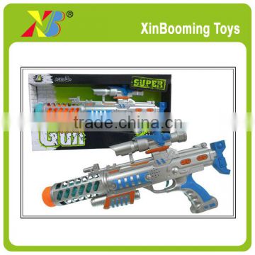 Plastic b/o space gun sound gun toys with flash