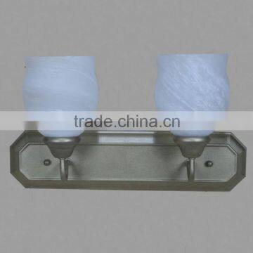 Metal Wall Fixture 2 Light Marble Shade/Progress Lighting With UL photo-4