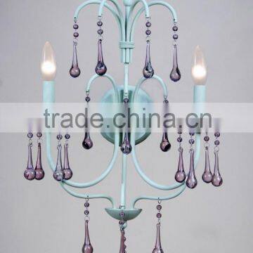 2015 Metal Crystal Wall Lamp/Light Wite White Glass Lamp Shade photo-4