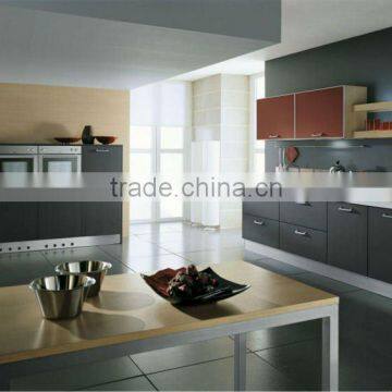 High quality timber veneer kitchen cabinet kitchen cupboard